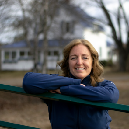 Pam Allen-LeBlanc Standing at Fence